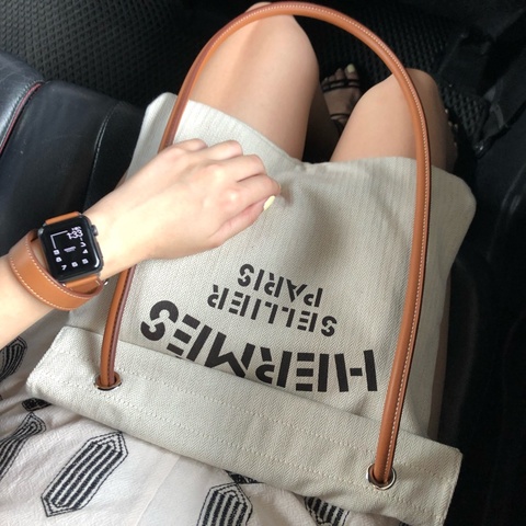 Hermes Apple Watch 38mm 金棕色 douole tour錶帶