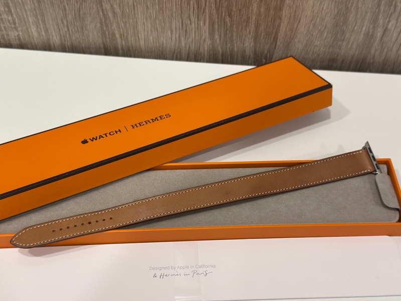 Hermes Apple Watch 38mm 金棕色 douole tour錶帶-4
