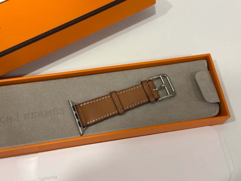 Hermes Apple Watch 38mm 金棕色 douole tour錶帶-6