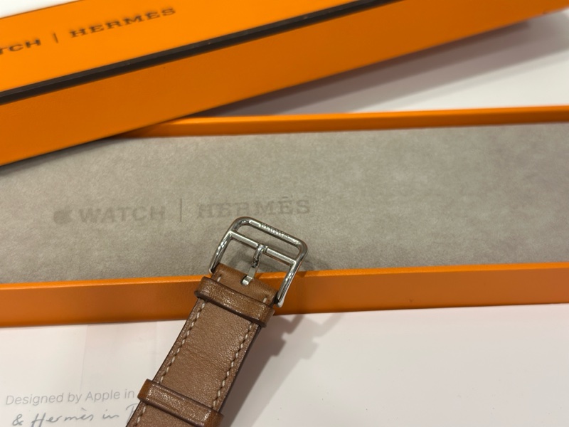 Hermes Apple Watch 38mm 金棕色 douole tour錶帶-7