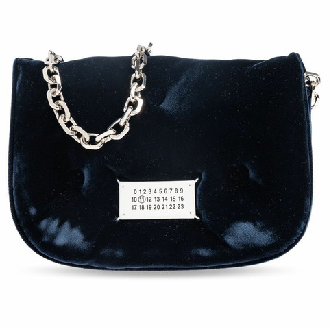 MAISON MARGIELA Glam Slam Flap 小號肩斜背包 深藍色