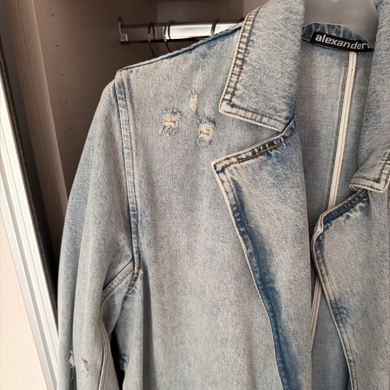 AW 牛仔長外套-2