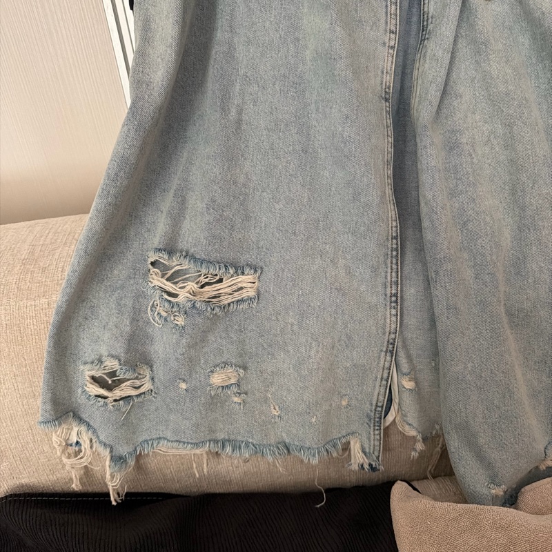 AW 牛仔長外套-4