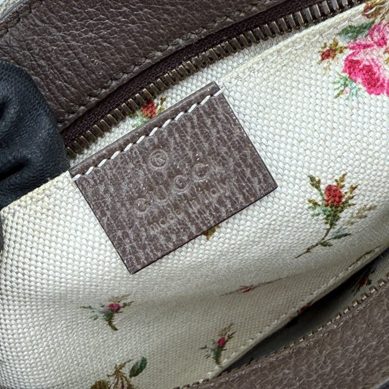 Gucci 古馳 Neo Vintage GG Supreme  經典虎頭紅綠織帶 米色 棕色 帆布 皮革 斜掛包 信差包-12