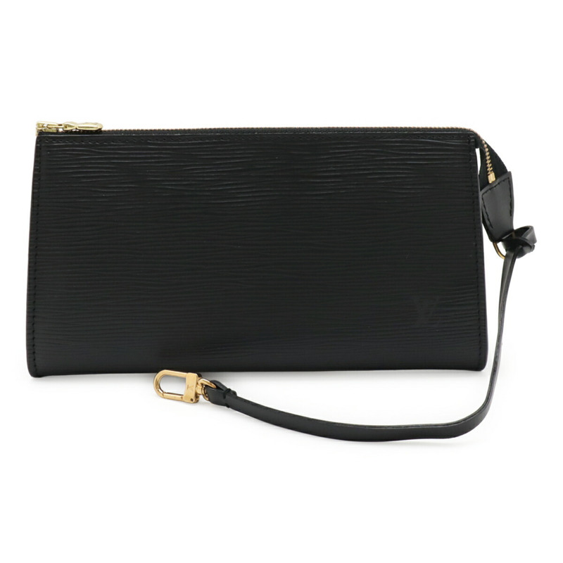 路易威登 Epi Pochette Accessoires 21 袋手提包黑色黑色 M52952-1