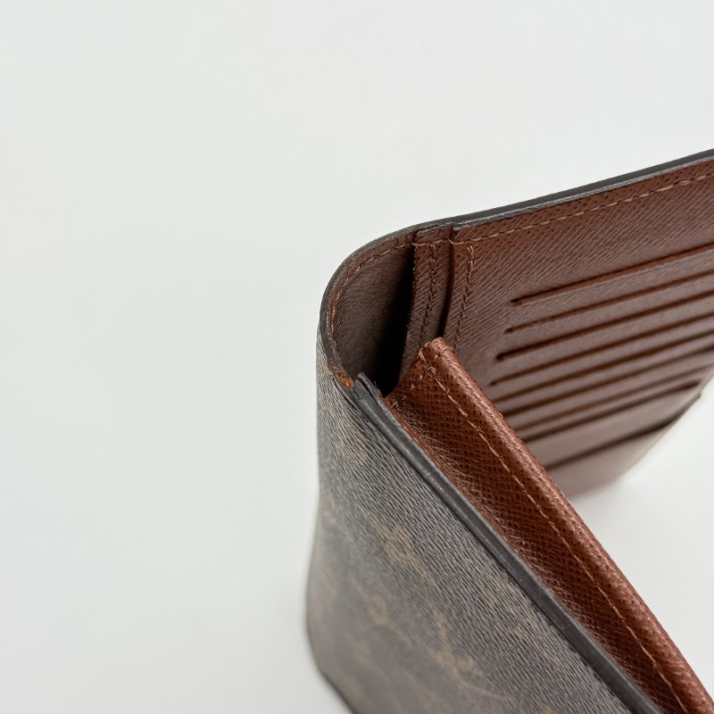 Louis Vuitton 路易威登 Brazza 經典老花 棕色 帆布 雙折零錢長夾-12