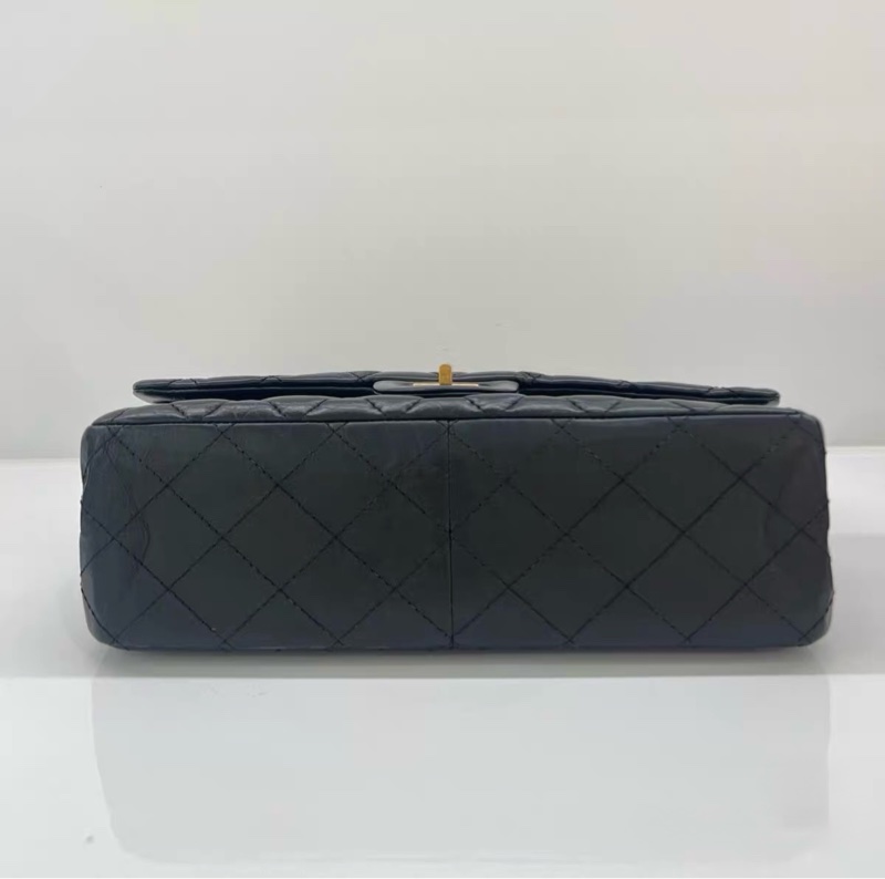 9新 CHANEL 香奈兒 2.55 Reissue 大號 19開|黑色|菱格|鏈條包 金扣-6