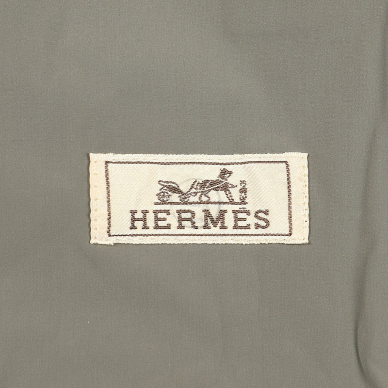 愛馬仕尼龍外套 拉鍊短外套 #50 橘色灰色 二手 男士-2