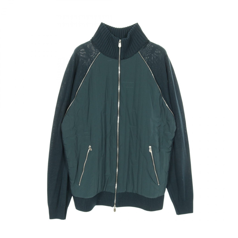 愛馬仕 H 字樣 L 碼夾克，聚酯纖維，綠色，二手男款-2