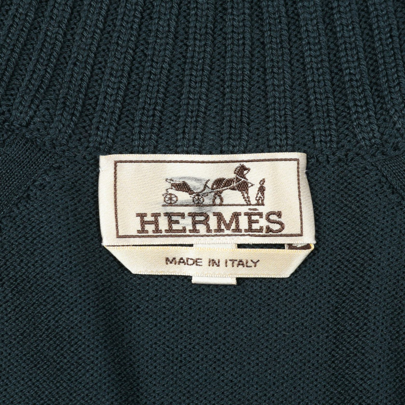 愛馬仕 H 字樣 L 碼夾克，聚酯纖維，綠色，二手男款-3