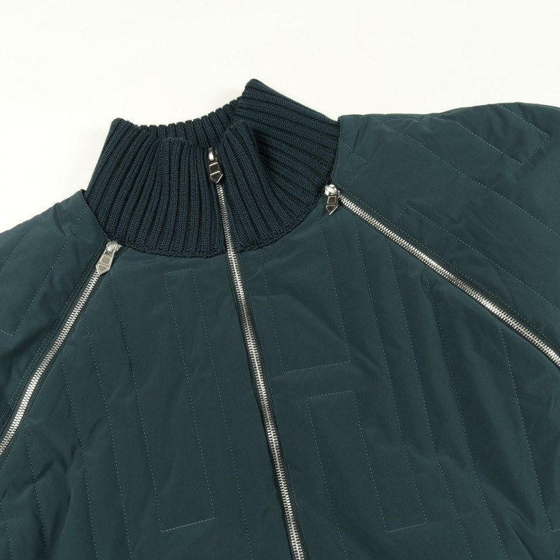 愛馬仕 H 字樣 L 碼夾克，聚酯纖維，綠色，二手男款-5