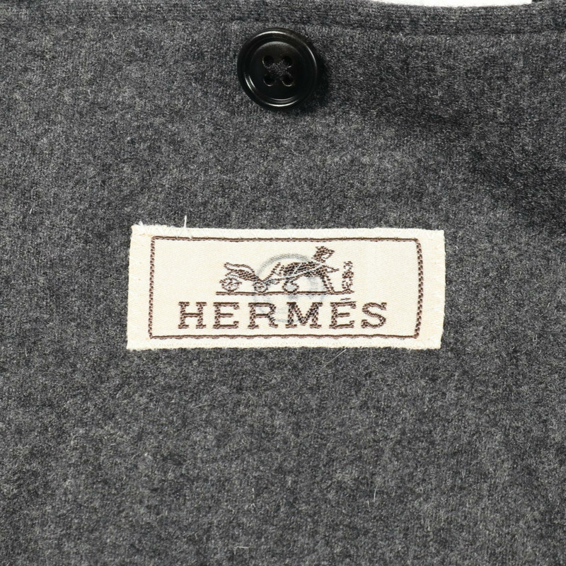 愛馬仕 (HERMES) 46號羊毛短夾克,灰色,二手男款-2