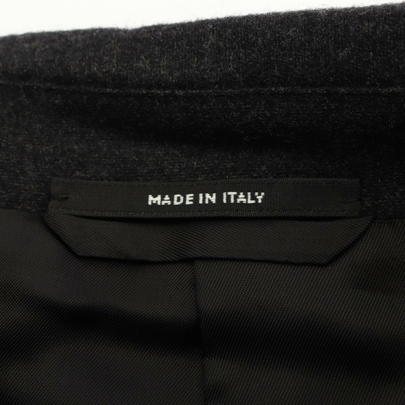 愛馬仕 (HERMES) 灰色羊絨修身夾克外套，二手男款，50 號。-4