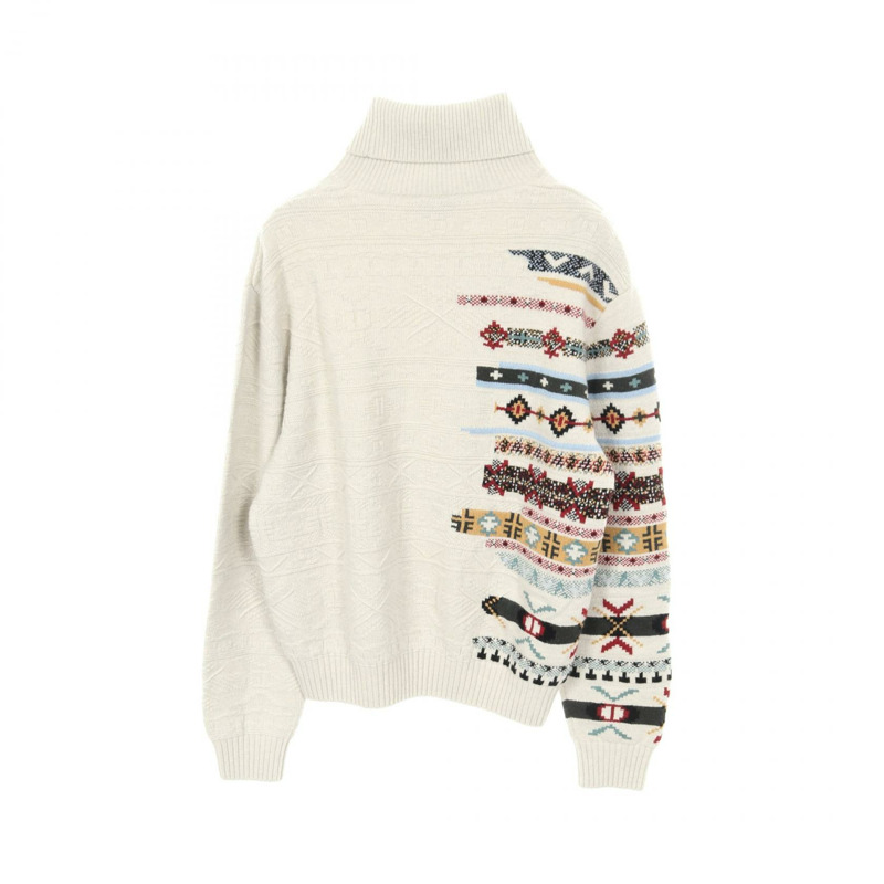 愛馬仕針織高領毛衣，XL碼，羊毛羊絨混紡，灰色多色，二手男款-1