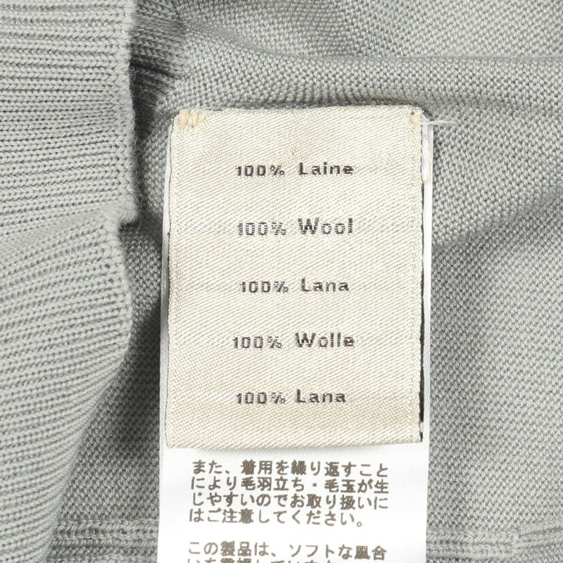 愛馬仕 Jeu de Point Arne 針織衫 #S 羊毛灰色二手男款-3