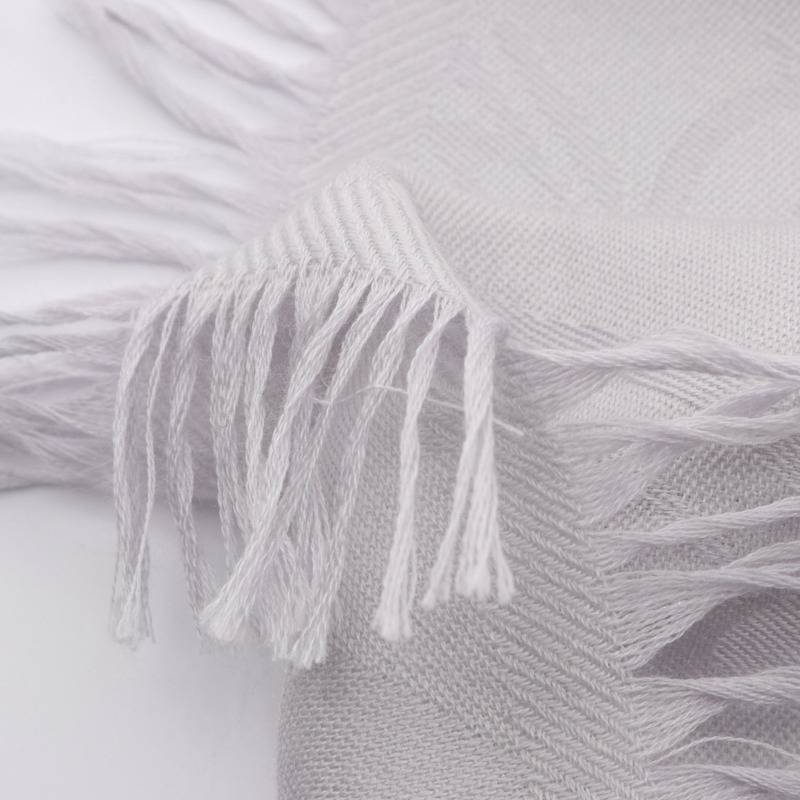 愛馬仕新款 Libris 披肩，絲質羊絨材質，灰色，二手女款-3