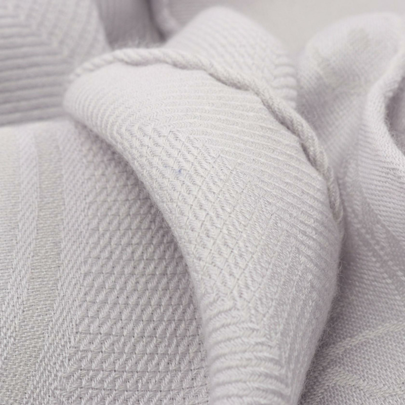 愛馬仕新款 Libris 披肩，絲質羊絨材質，灰色，二手女款-4