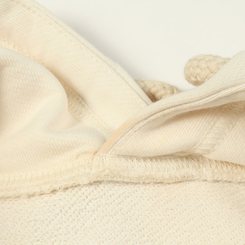 LOEWE ANAGRAM 貼袋連帽衫 H526Y25X31 純棉 白色 #XS 二手 男款-4