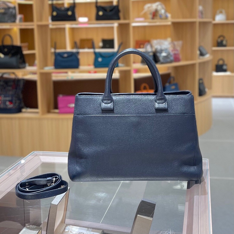 香奈兒Chanel 藍色2way noe executive 托特包單肩包-1