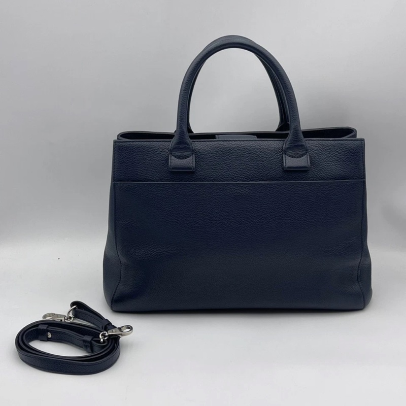 香奈兒Chanel 藍色2way noe executive 托特包單肩包-9