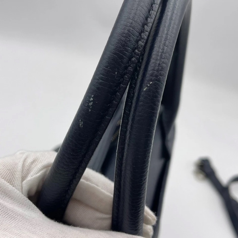 香奈兒Chanel 藍色2way noe executive 托特包單肩包-17