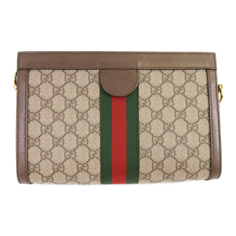 GUCCI 塗層帆布Ophldia GG鏈帶肩背袋-1