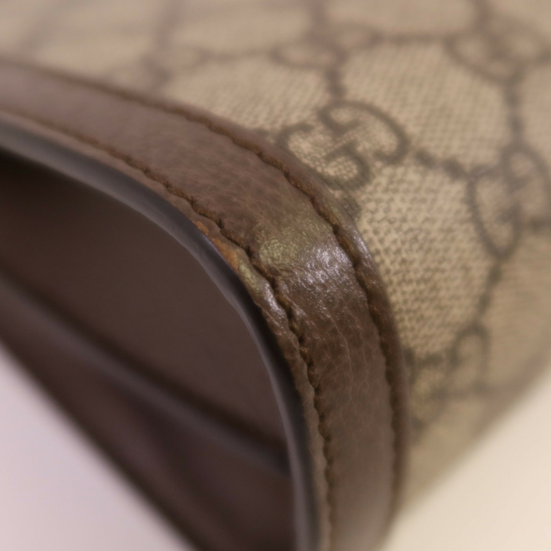 GUCCI 塗層帆布Ophldia GG鏈帶肩背袋-5