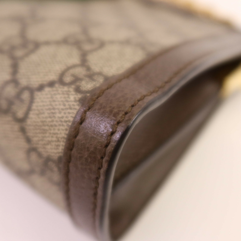 GUCCI 塗層帆布Ophldia GG鏈帶肩背袋-6