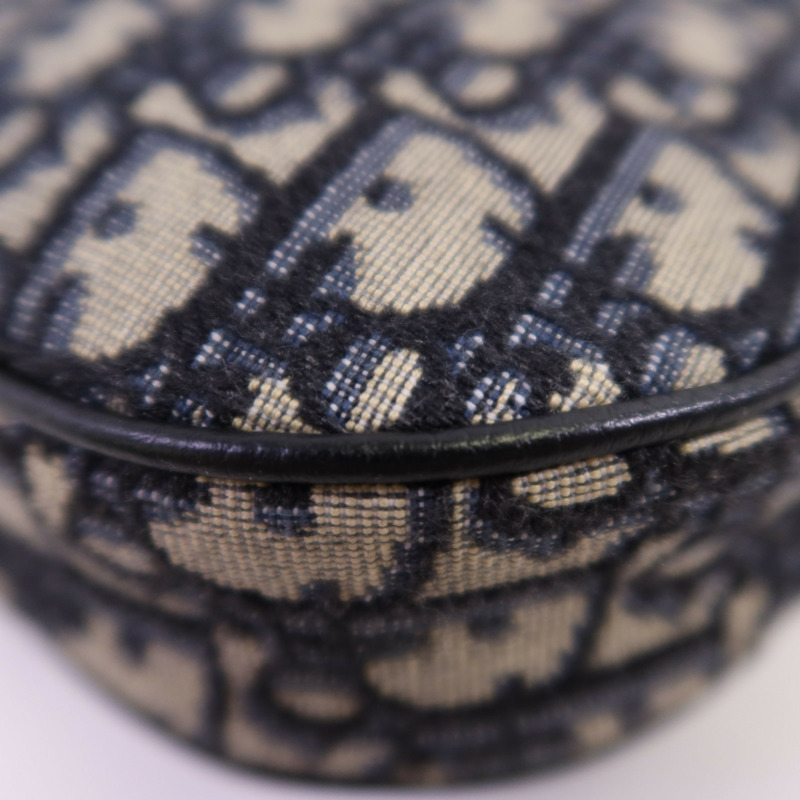 Dior Obriqur帆布Saddle Oblique銀扣肩背袋-8