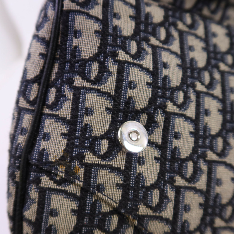 Dior Obriqur帆布Saddle Oblique銀扣肩背袋-10