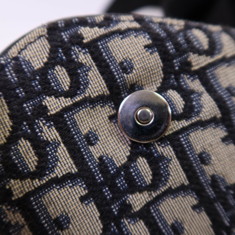 Dior Obriqur帆布Saddle Oblique銀扣肩背袋-11