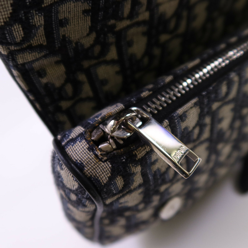 Dior Obriqur帆布Saddle Oblique銀扣肩背袋-12