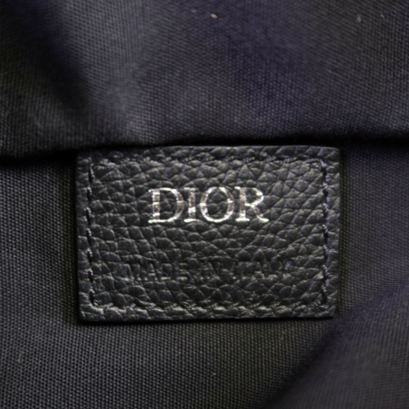 Dior Obriqur帆布Saddle Oblique銀扣肩背袋-15