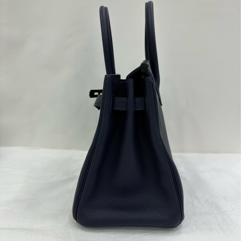Hermes birkin 30 2Z午夜藍金扣Y刻togo皮,有專櫃護理單據-3