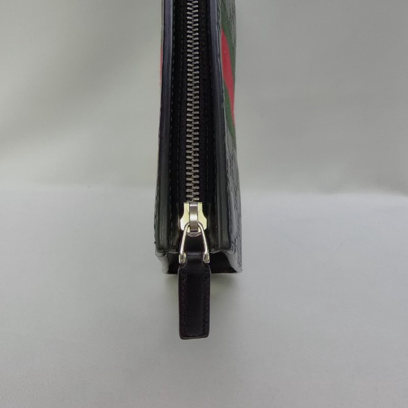 GUCCI GG Supreme帆布織帶手拿包-5