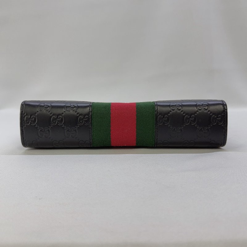 GUCCI GG Supreme帆布織帶手拿包-8