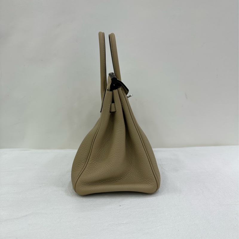 愛馬仕 Birkin 25 風衣灰銀扣 togo皮 A刻 無鎖無鑰匙 便宜出-3