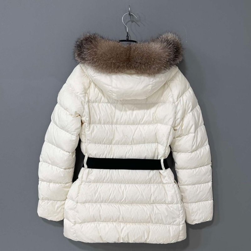 Moncler Clion 毛領腰帶羽絨外套 1碼 98新. 配件塵袋衣架-7