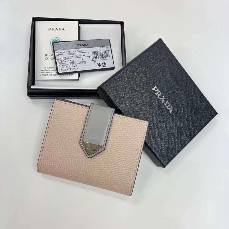 Prada wallet ( Pink / Grey )-0