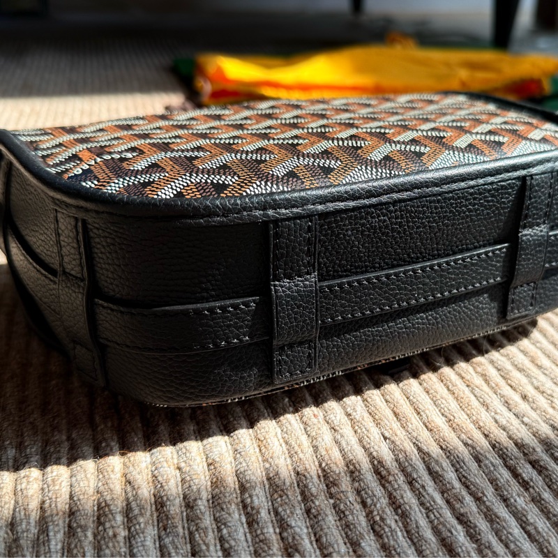 Goyard 郵差包 荔枝皮革（黑） Belvedere PM Bag-4