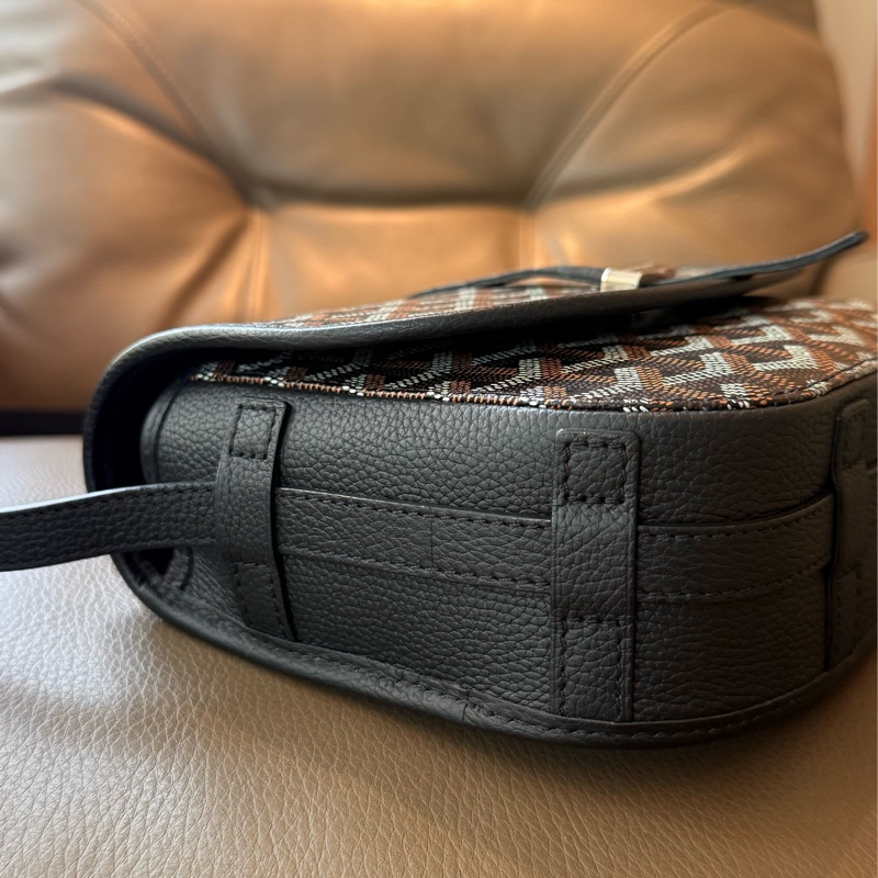 Goyard 郵差包 荔枝皮革（黑） Belvedere PM Bag-9