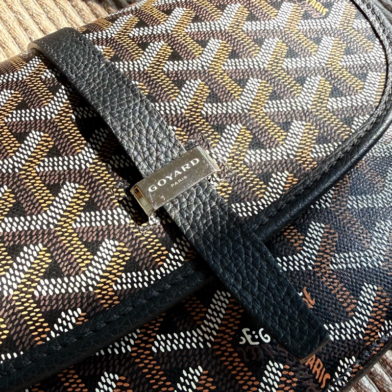Goyard 郵差包 荔枝皮革（黑） Belvedere PM Bag-13