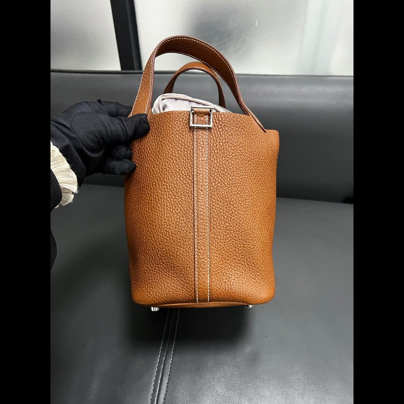 Hermes picotion 18
菜籃子 金棕银扣-2