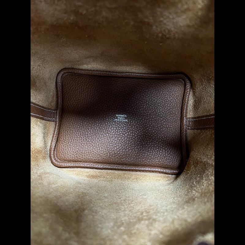 Hermes picotion 18
菜籃子 金棕银扣-15
