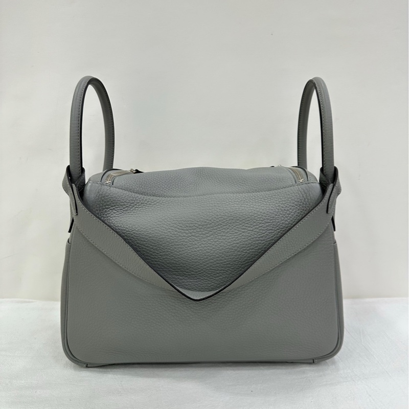 Hermes Lindy 30海鷗灰銀扣Tc皮X刻-2