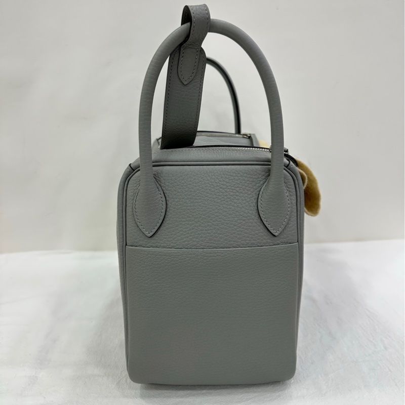 Hermes Lindy 30海鷗灰銀扣Tc皮X刻-3