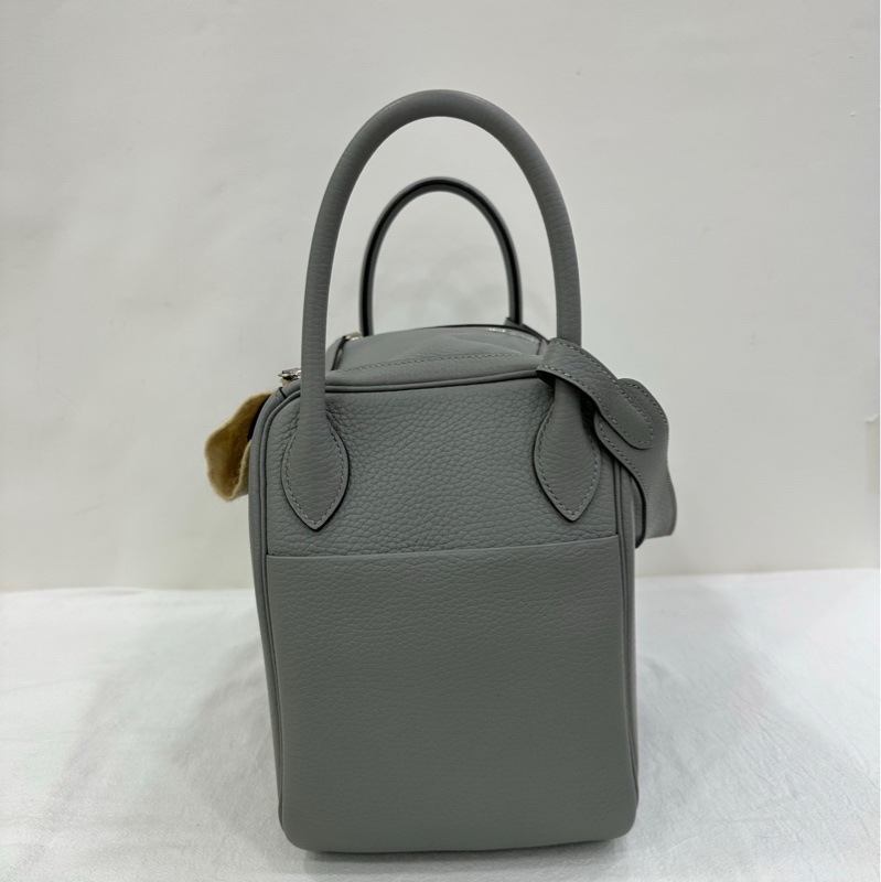 Hermes Lindy 30海鷗灰銀扣Tc皮X刻-4