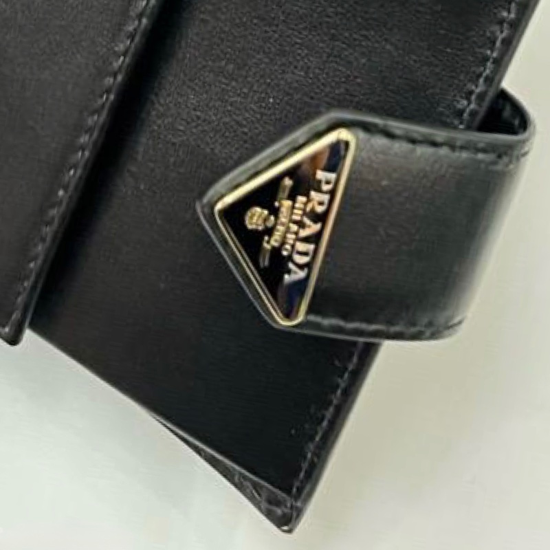 Prada fold wallet ( Black )-3