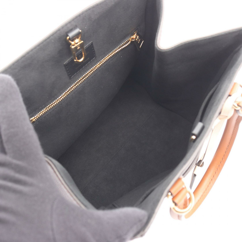 路易威登 Fold Tote MM 斜背包 M45409 Monogram Noir 奶油色-2