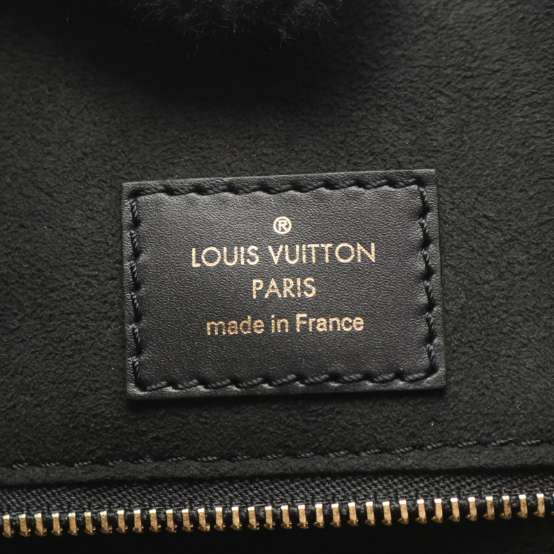 路易威登 Fold Tote MM 斜背包 M45409 Monogram Noir 奶油色-3